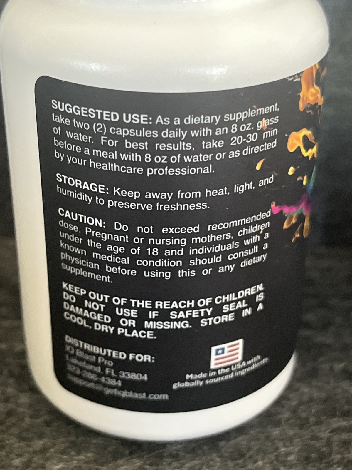 IQ Blast Pro Brain Supplement LOT OF 2 (120 Capsules) Cognitive Clarity Exp 7/27