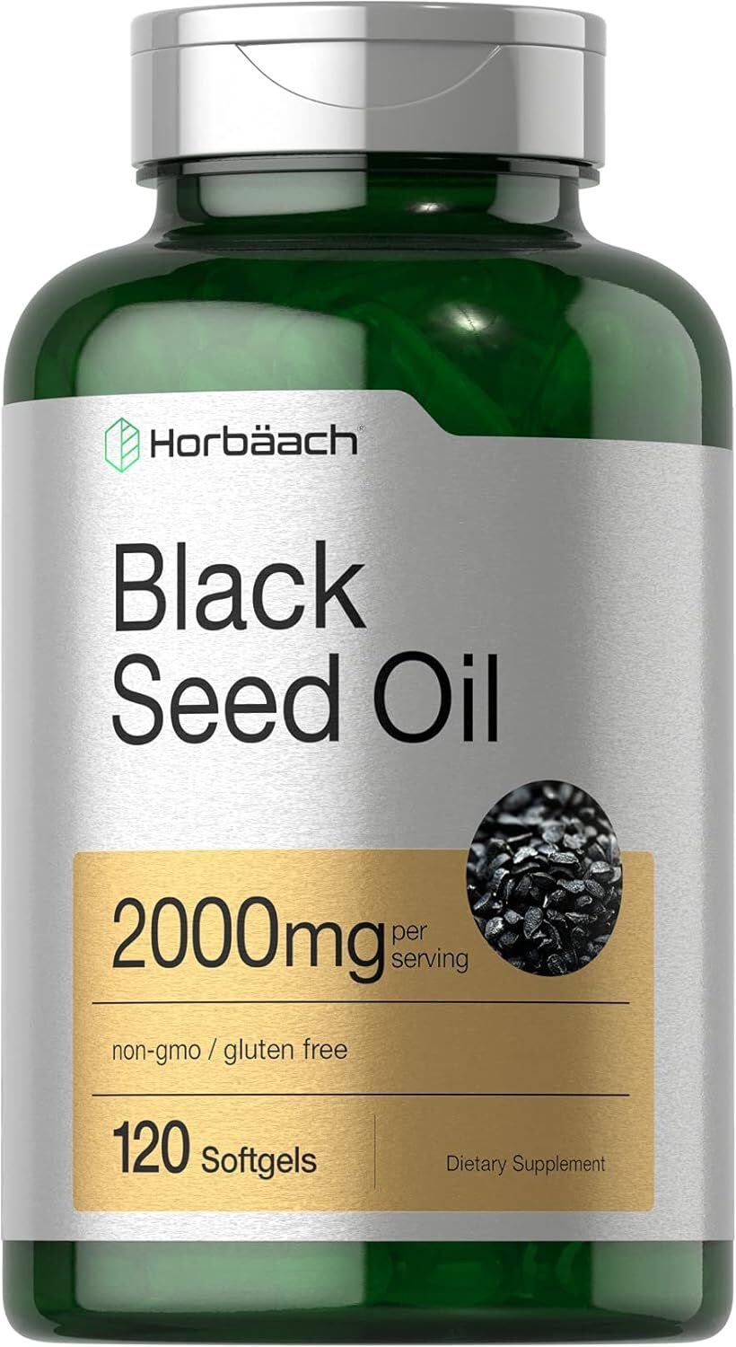 Aceite De Semilla Negra 2000 Mg | 120 Capsulas De Gelatina Blanda | Pastillas…
