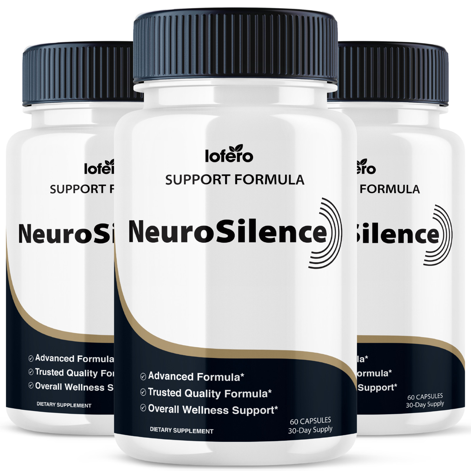 (3 Pack) NeuroSilence Nootropic Natural Formula Brain Memory Supplement (180 ct)