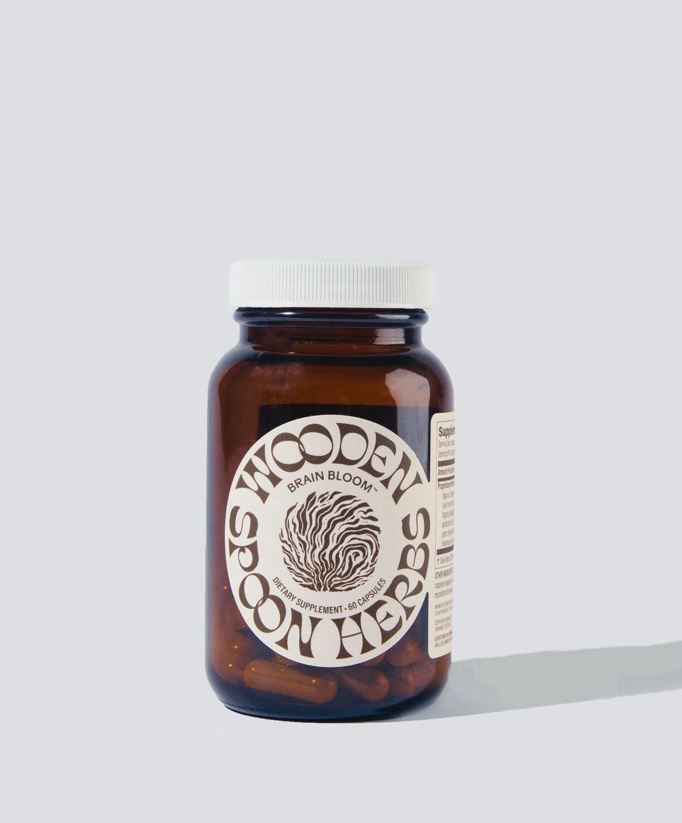 Wooden Spoon Herbs Brain Bloom Cognitive Support 60 Caps Exp 07/29