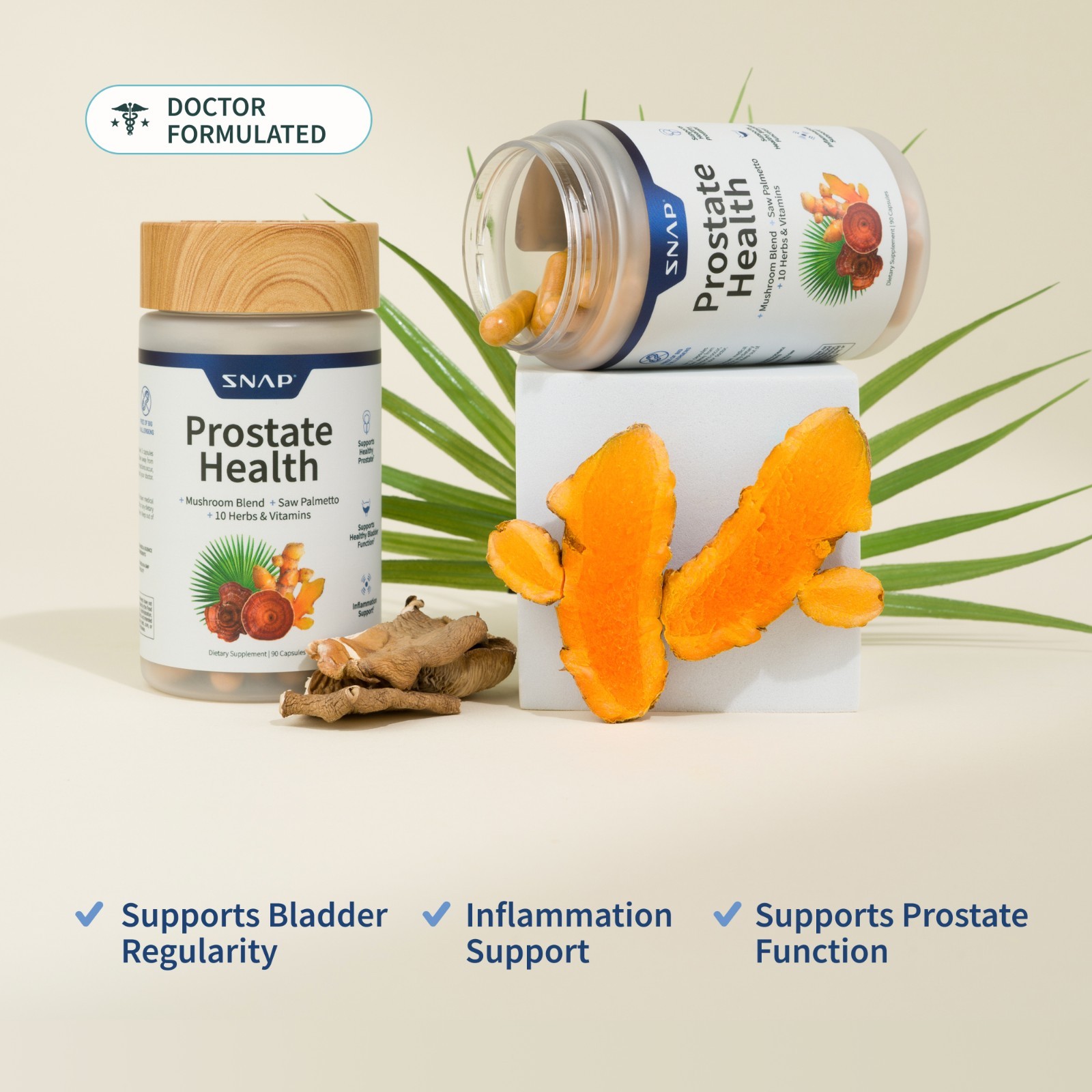 SNAP Prostate Health Supplement Urinary Flow Reduces Frequent Urination – 2 Pack