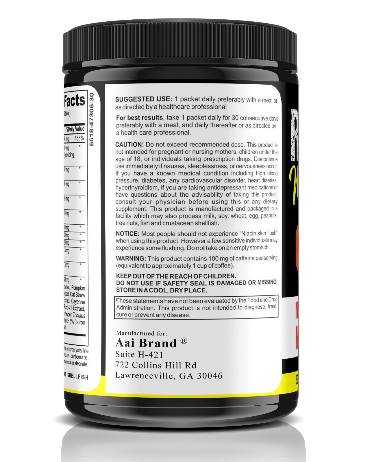Men Testosterone Booster Stamina Strength Drive Energy For Male Enhancement 150T