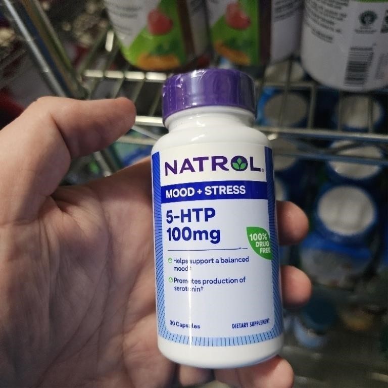 NATROL, 5-HTP, EXTRA STRONG, Mood & Stress, 100 MG, 30 CAPSULES, NEW!