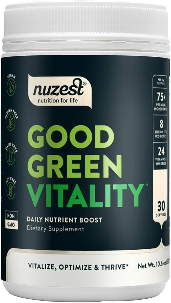 nuzest good green vitality 10.6oz (300g) 30 servings