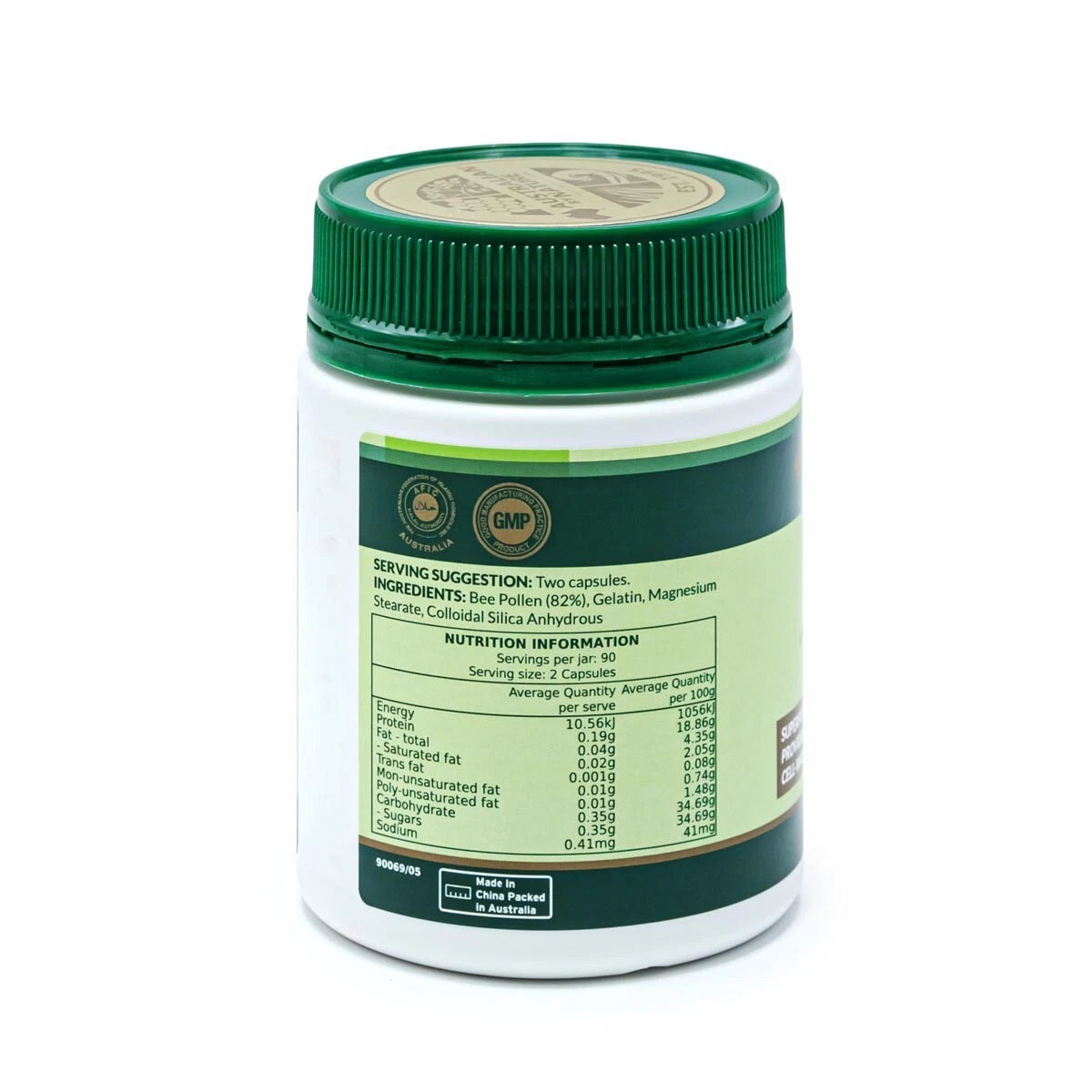 New Australian By Nature Bee Pollen 500mg 180 Capsules ABN
