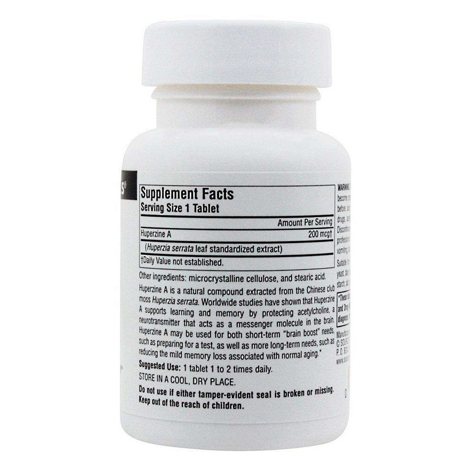 Source Naturals Huperzine A 200 mcg, 120 Tablets