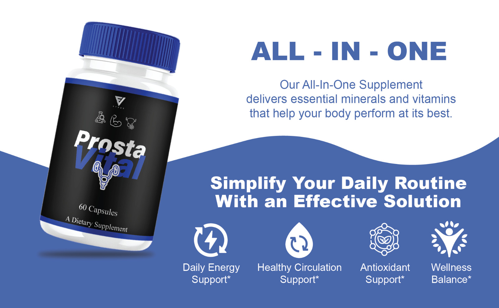 (5 Pack) Prosta Vital Premium Prostate Support Pills, ProstaVital (300 Capsules)