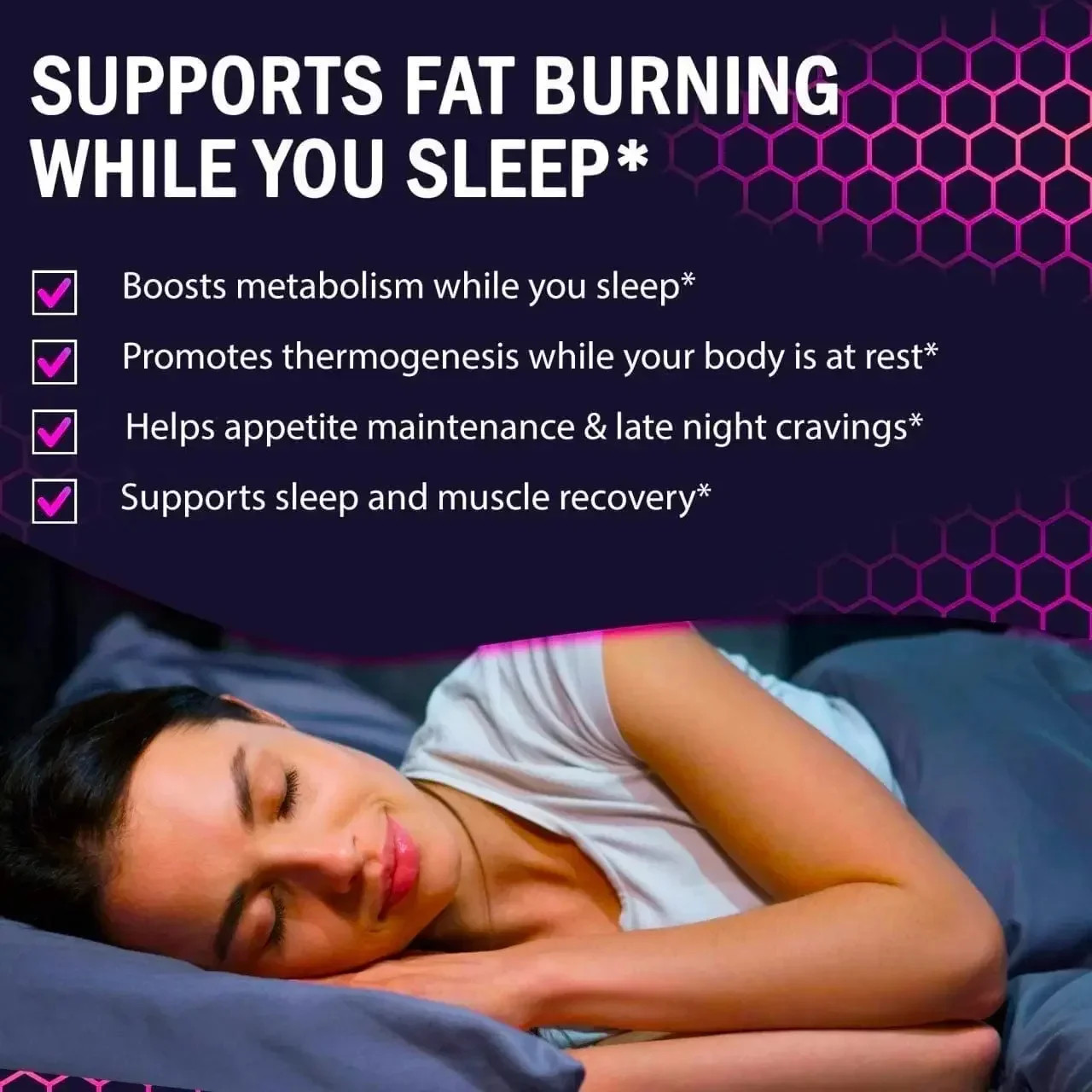 Nighttime Metabolism Gummies – Appetite Suppressant & Fat Burner