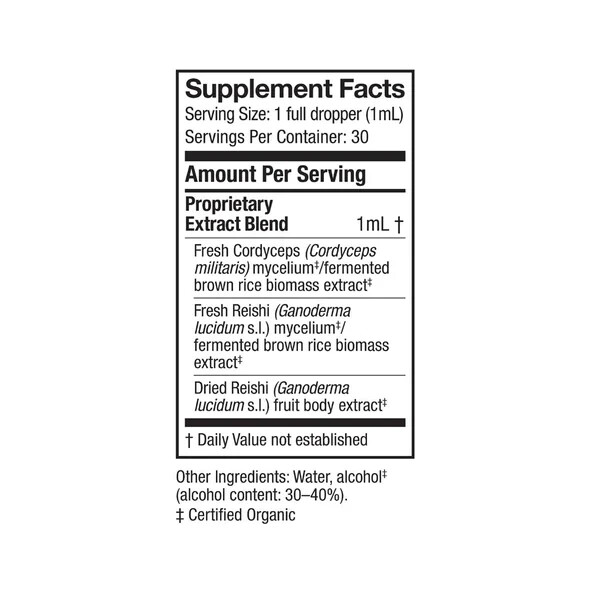Host Defense Cordychi Extract 1 Oz Organic Stress Support Fungi Perfecti