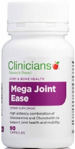 Clinicians Mega Joint Ease with Glucosamine & Chondroitin 90 Capsules made in NZ