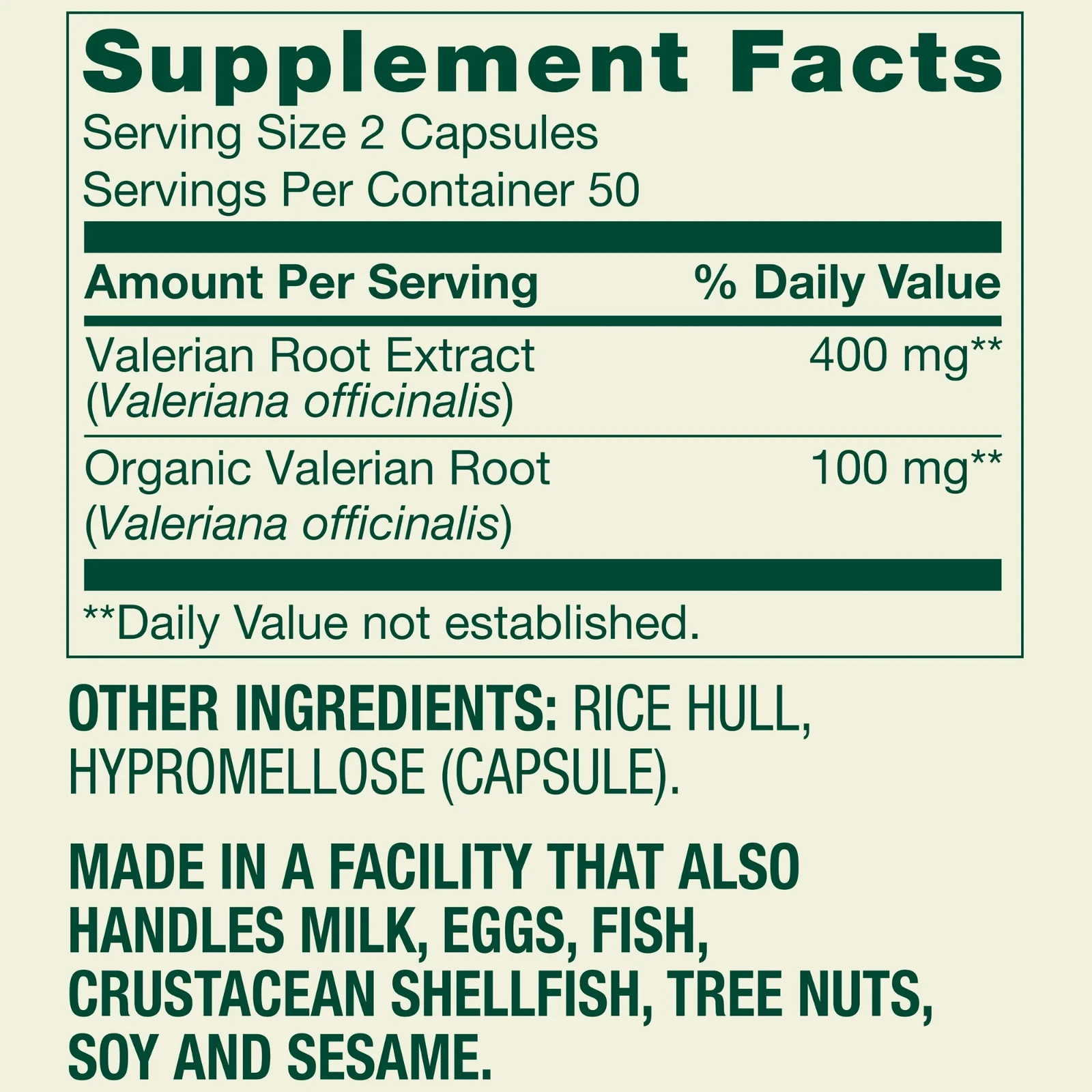 Spring Valley Valerian Root Capsules, 500 mg, 100 Count free shipping