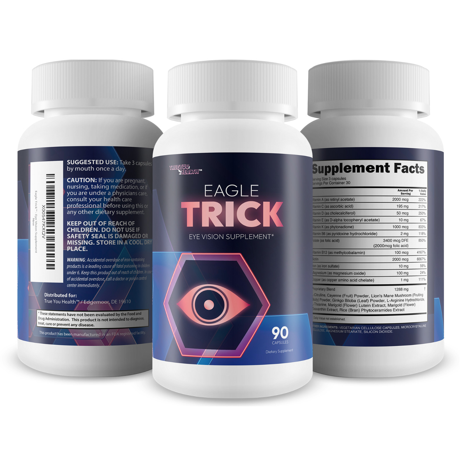 Eagle Trick – Our Best Clear Vision Capsule – Natural Vitamins to Improve Eye