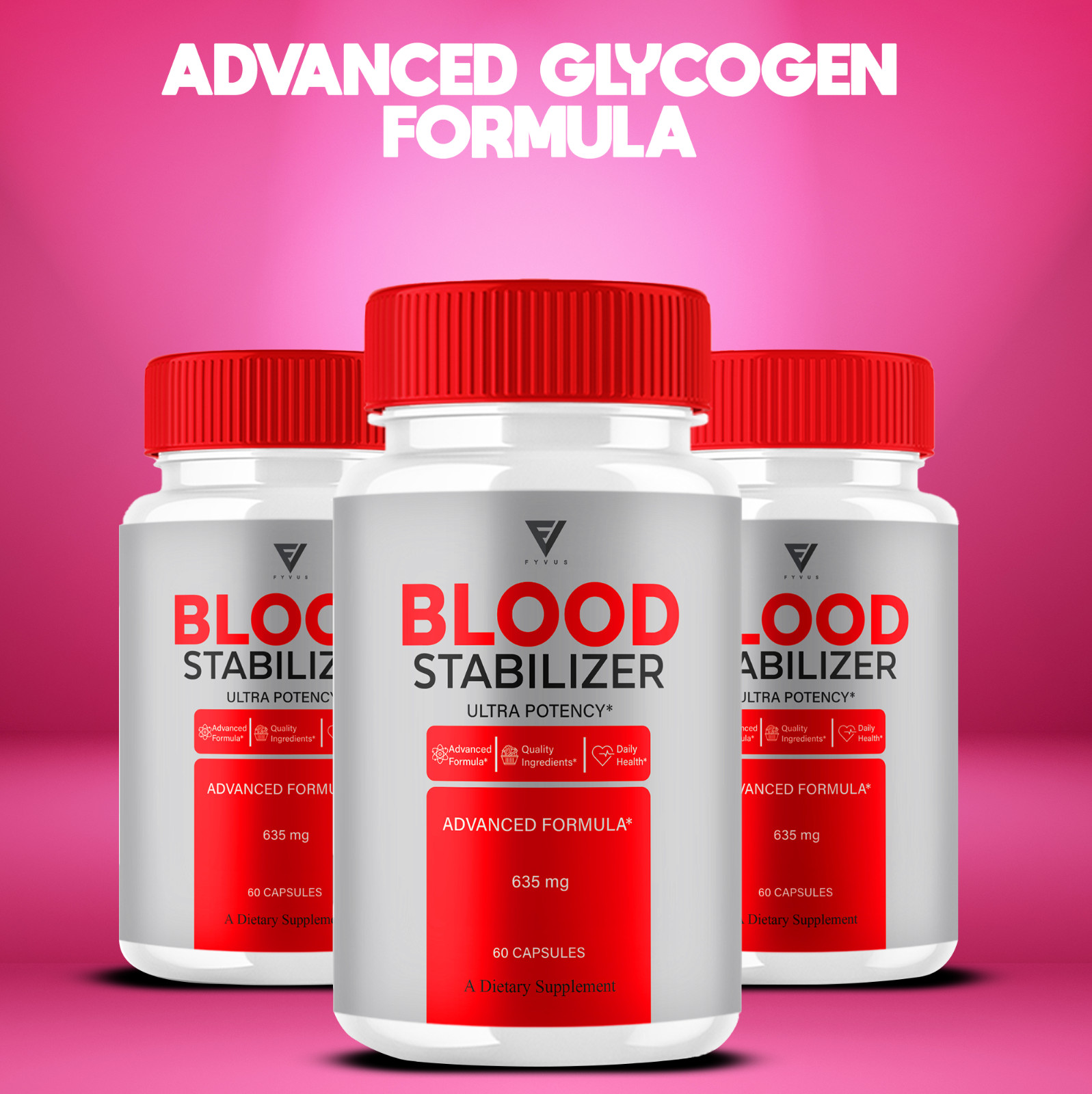 (5 Pack) Blood Stabilizer Support Pills, BloodStabilizer Max (300 Capsules)