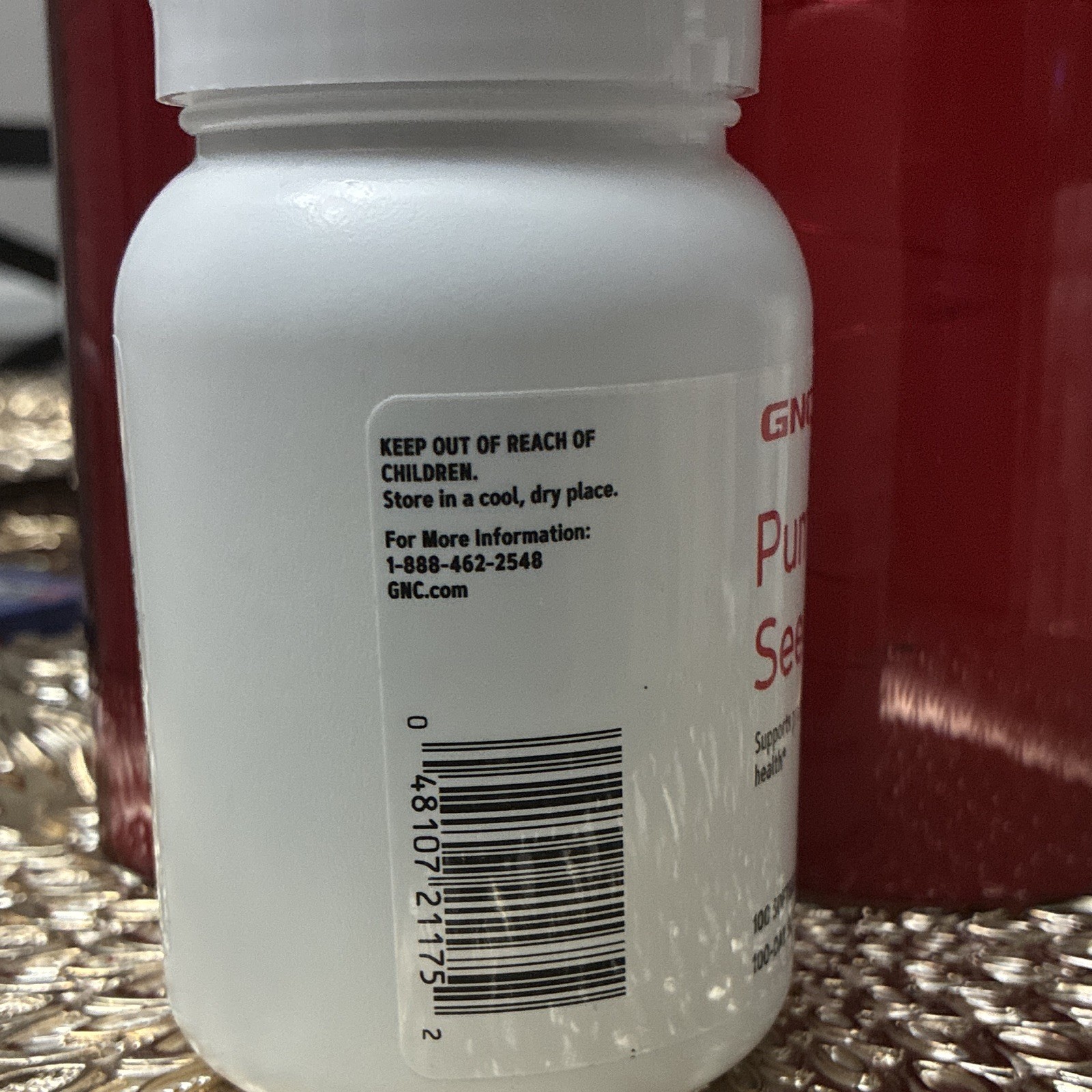 GNC Pumpkin Seed Oil 1000mg Prostate Health Supplement 100 Softgels Gluten-Free