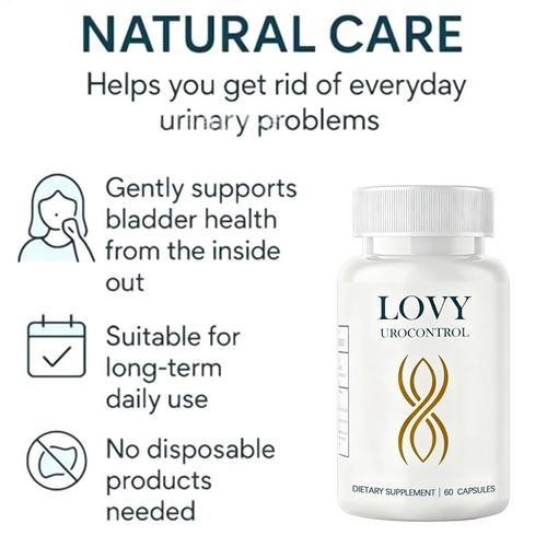 Lovy Urocontrol Capsules, Bladder Health Supplement, Maximum Strength Formula.