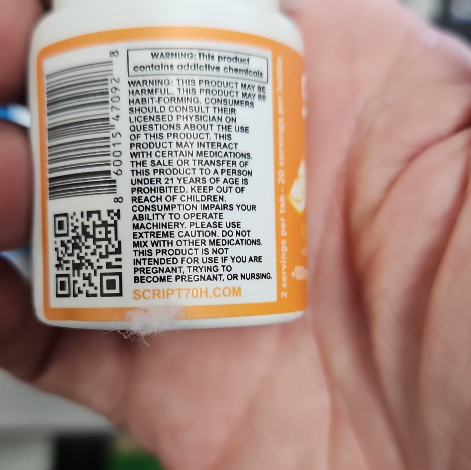 SCRIPT botanicals Sweet Citrus Uncaria tomentosa Extract Tablets 100mg 10ct