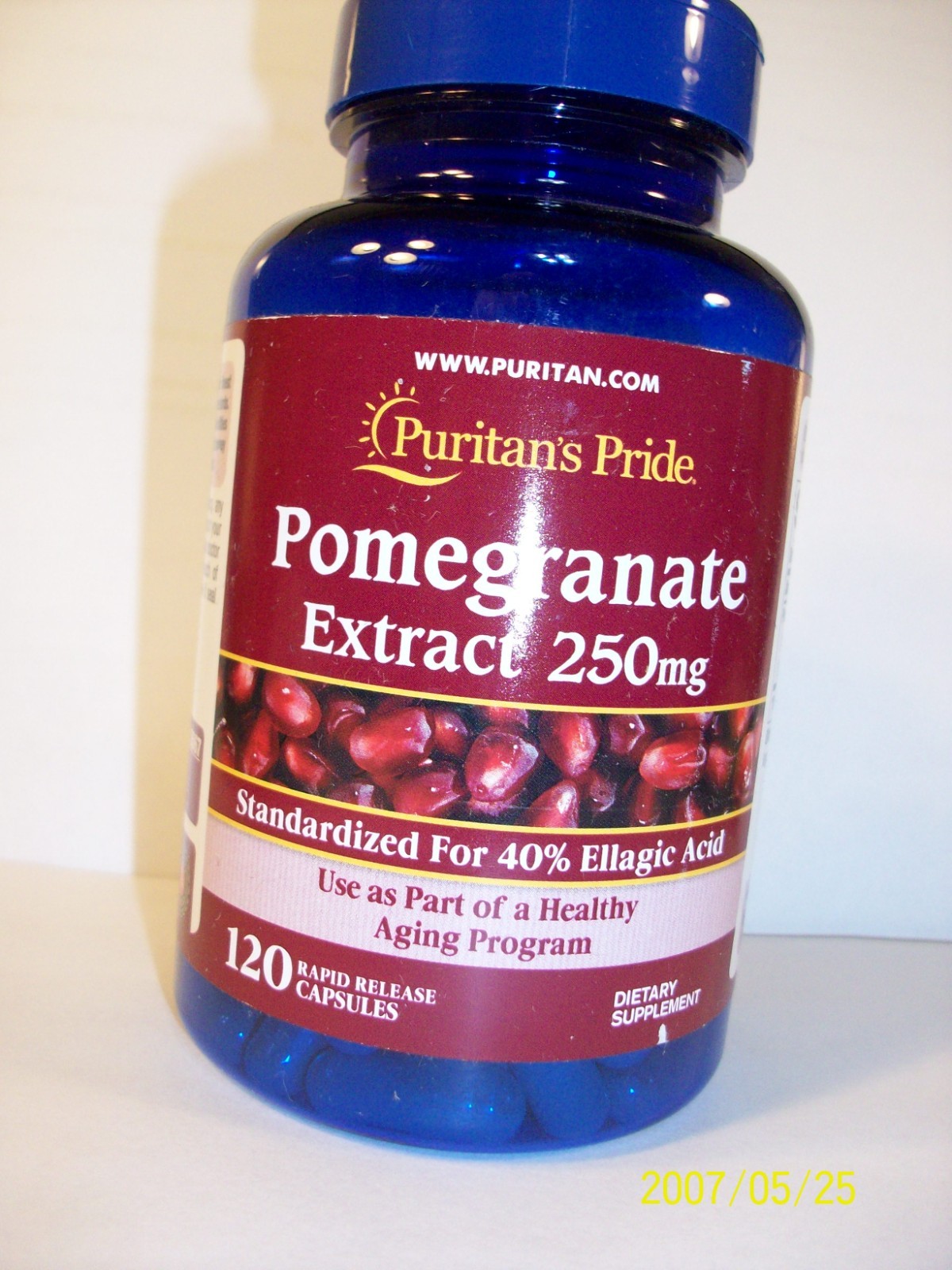 Pomegranate Extract 250mg 120 Capsules Supports Anti-Aging
