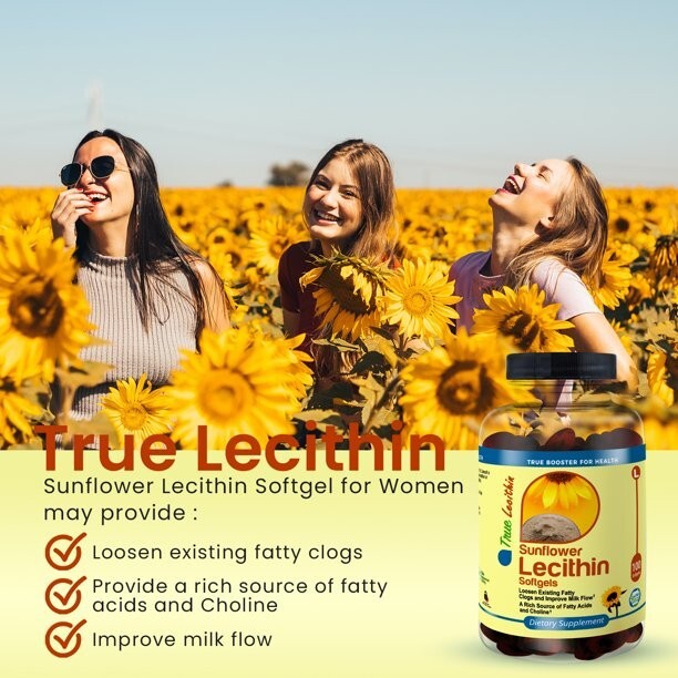 TrueMed- Sunflower Lecithin/ Women /Loosen Existing Fatty/ Support Breastfeeding