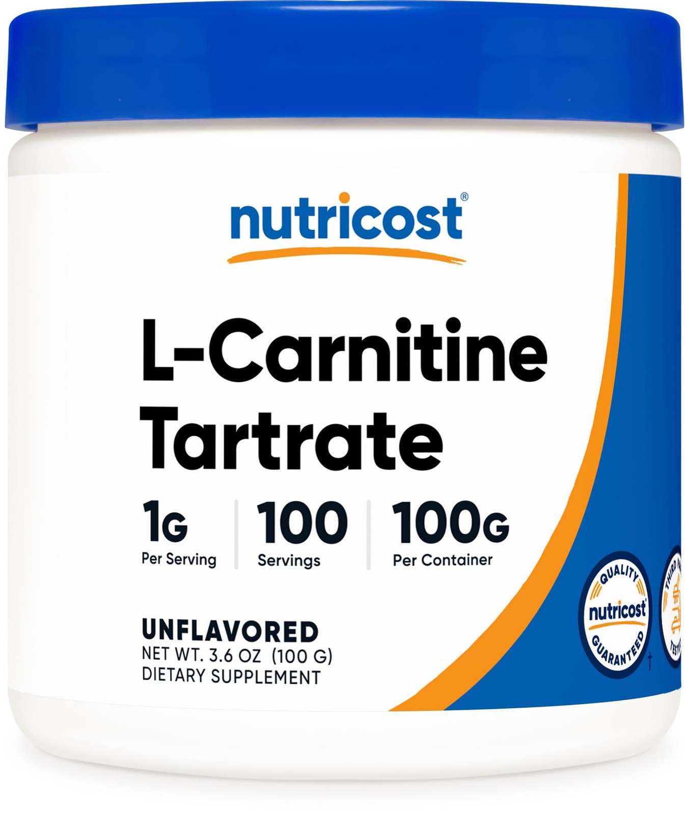 Nutricost L-Carnitine Tartrate Powder (100 Grams) 3.53 Ounce (Pack of 1), Red