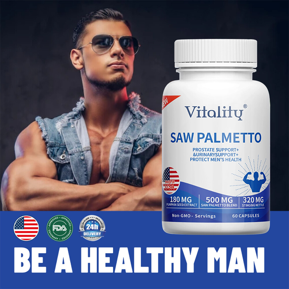 SAW PALMETTO PROSTATE SUPPORT&URINARYSUPPORT+ PROTECT MEN’S HEALTH