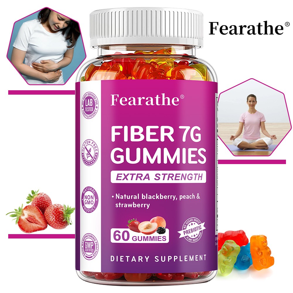 Fiber 7 G Gummies Supports Digestive Immune System Gut Flora Health 60 Count