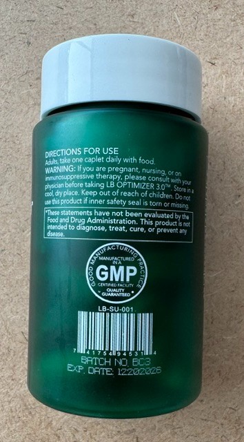 Lorde & Belle LB Optimizer 3.0 NRF2 Dietary Supplement 30 Caplets Exp 12/20/2026