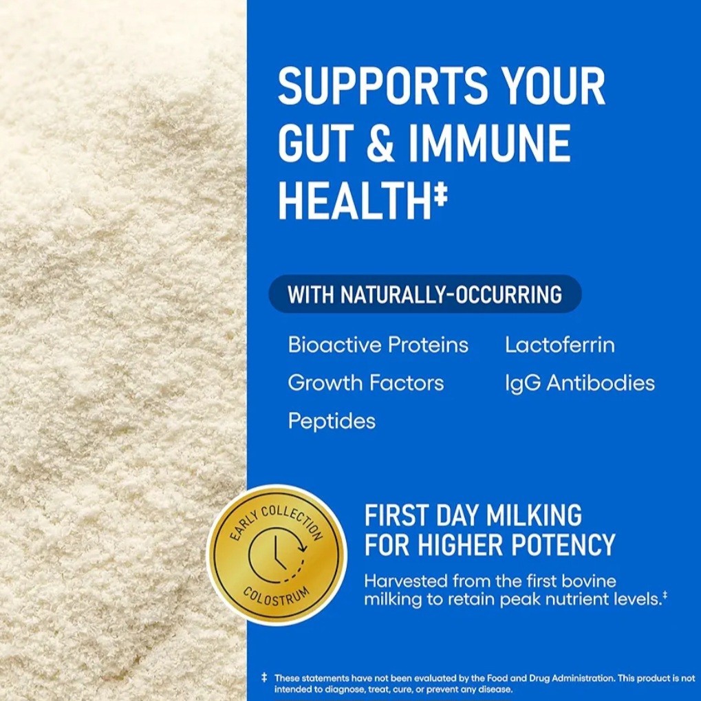 Physician’s CHOICE Colostrum Gold Powder First-Day Milking Gut & Immune 60 Serv