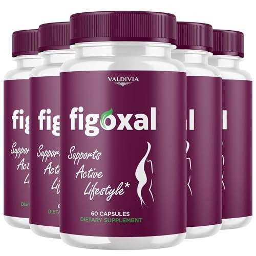 Figoxal Digestive Health Balance Supplement Capsules Gut Support 5 Pack 300Ct
