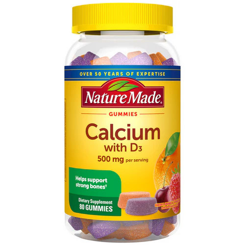 Calcium With Vitamin D3 Gummies Cherry Orange And Straw