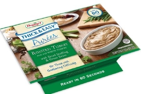 Hormel Thick and Easy Purees 7 oz. Bowl Turkey with Stuffing, Green Beans…