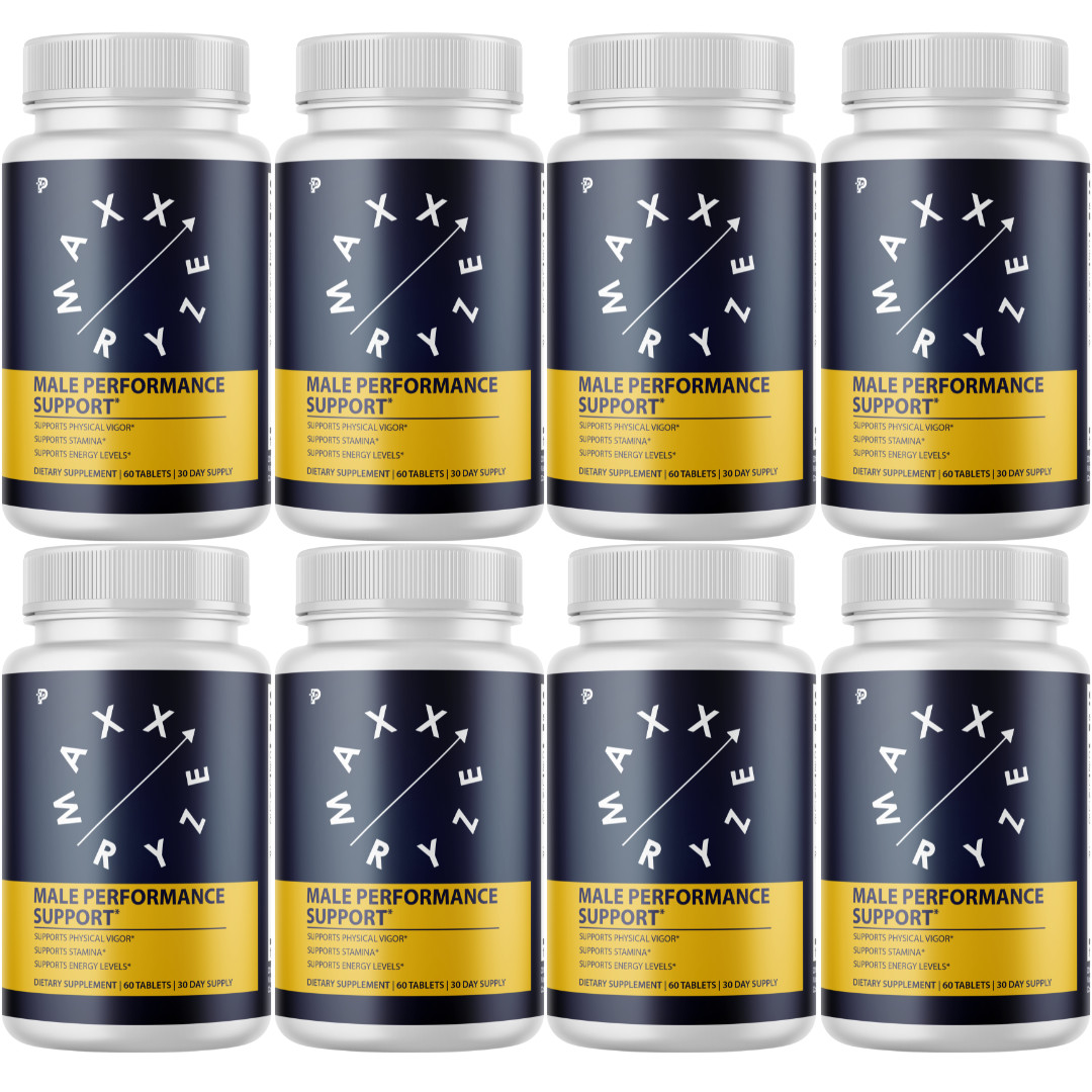 Maxx Ryze Male Performance Supplement, Stamina Support- 8 Bottles Official