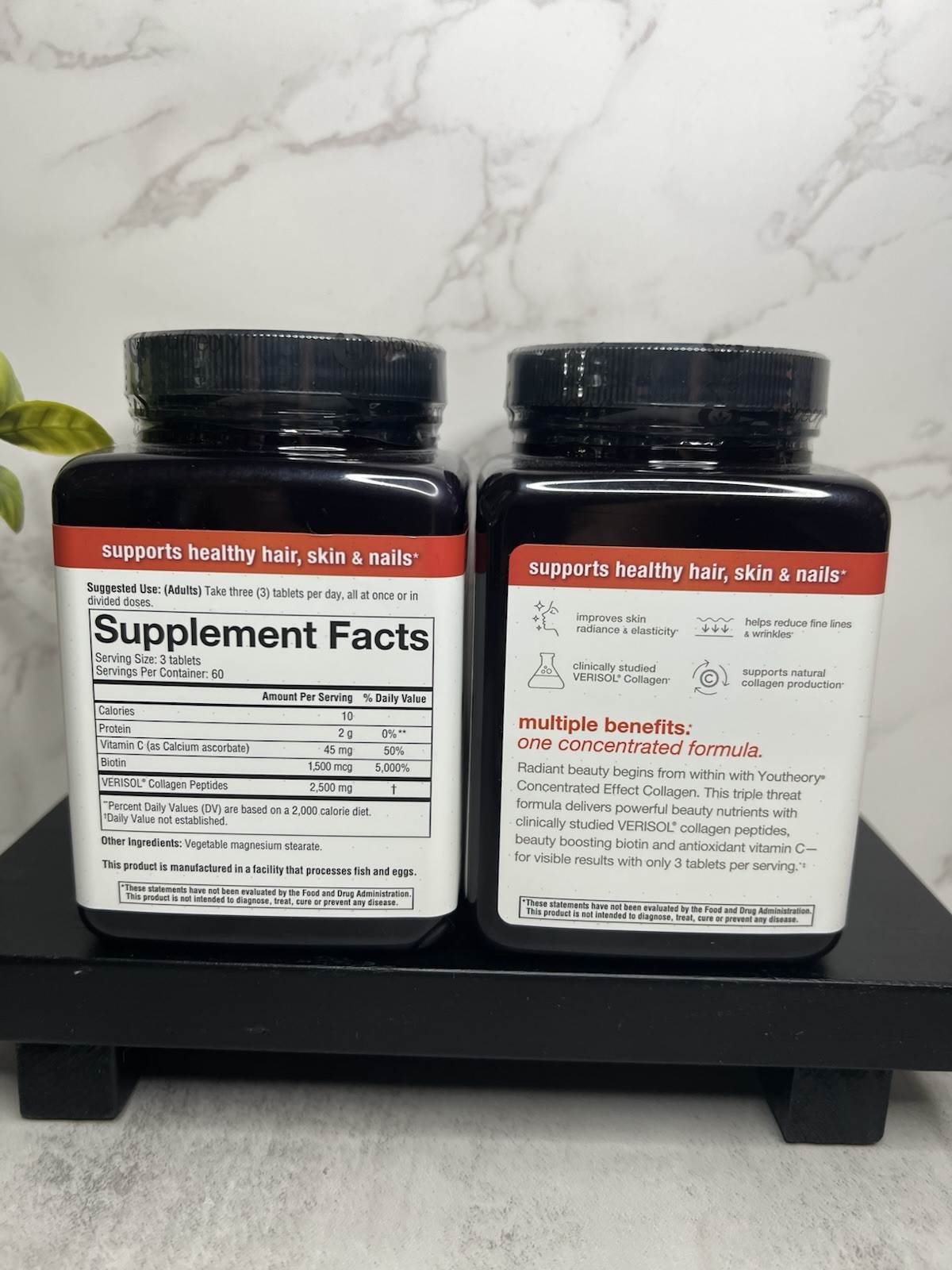 Youtheory VERISOL Collagen Tablets 180 Two Pack! Gluten-Free Exp 05/2027