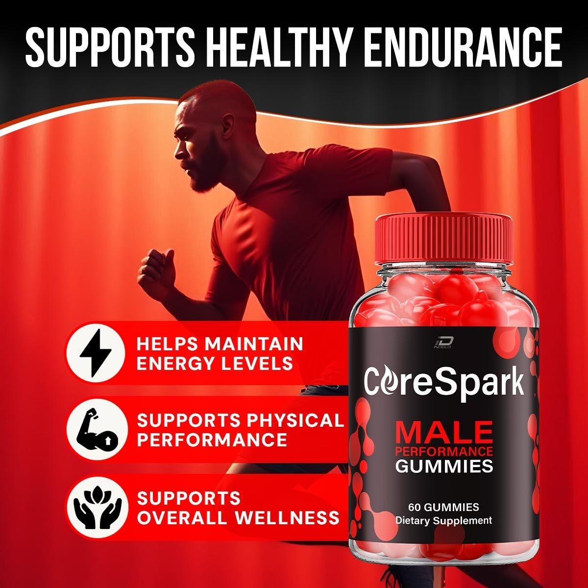 (3 Pack) Core Spark Gummies for Men – CoreSpark Male Gummy All-Natural Chewable