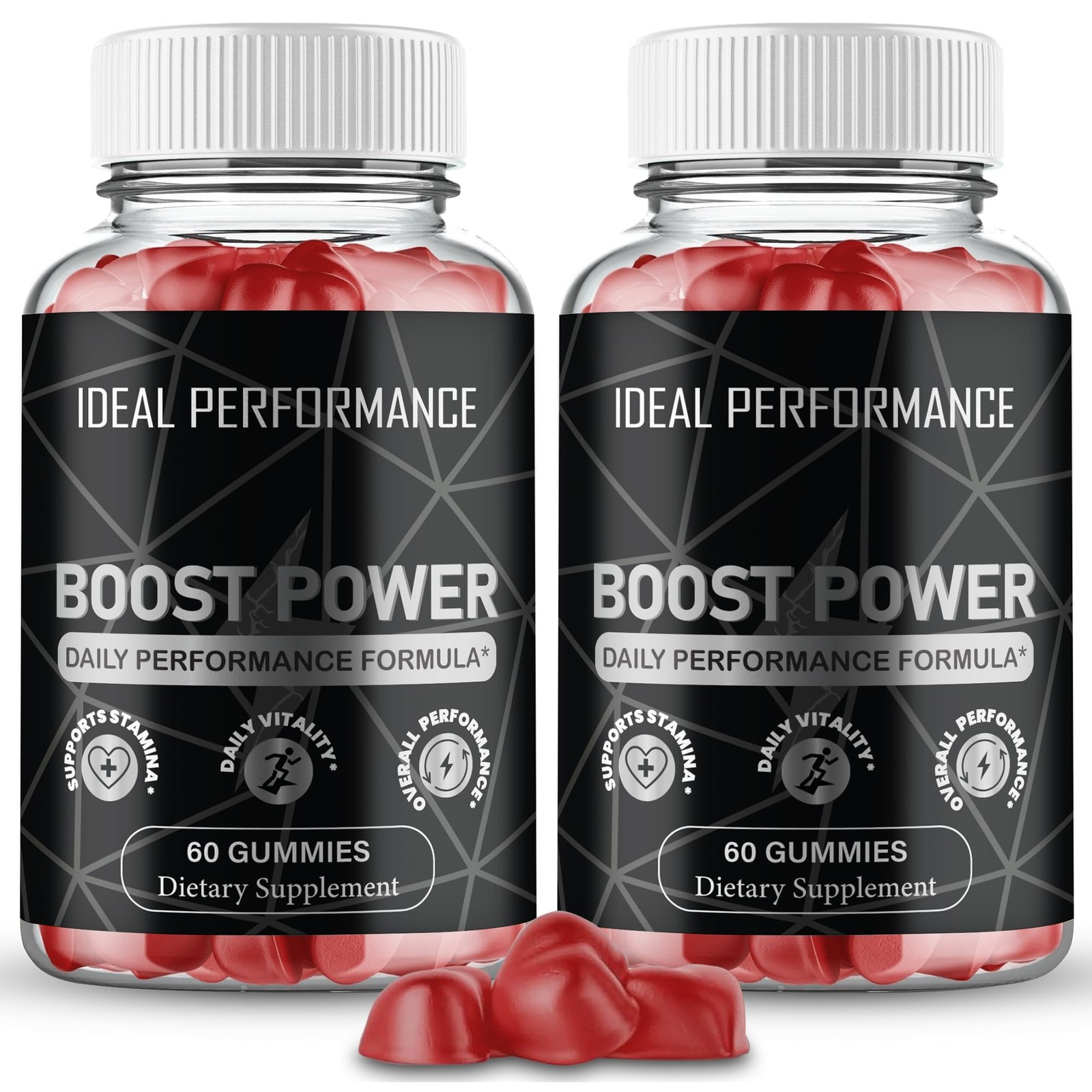 Boost Power General Wellness Supplement – 120 Gummies (2 Pack)