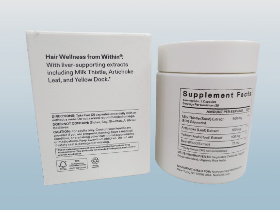 Nutra～ Toxin Cleanse Hair Wellness Booster 60ct exp 2027 BOXED LOT OF 2