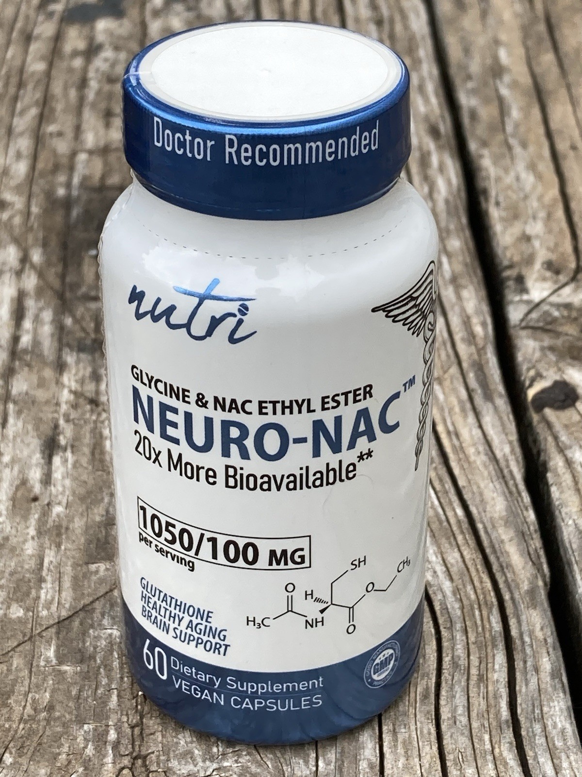 NEURO-NAC™ Glycine & NAC Ethyl Ester Brain Support 60 Vegan Capsules EXP 07/2028