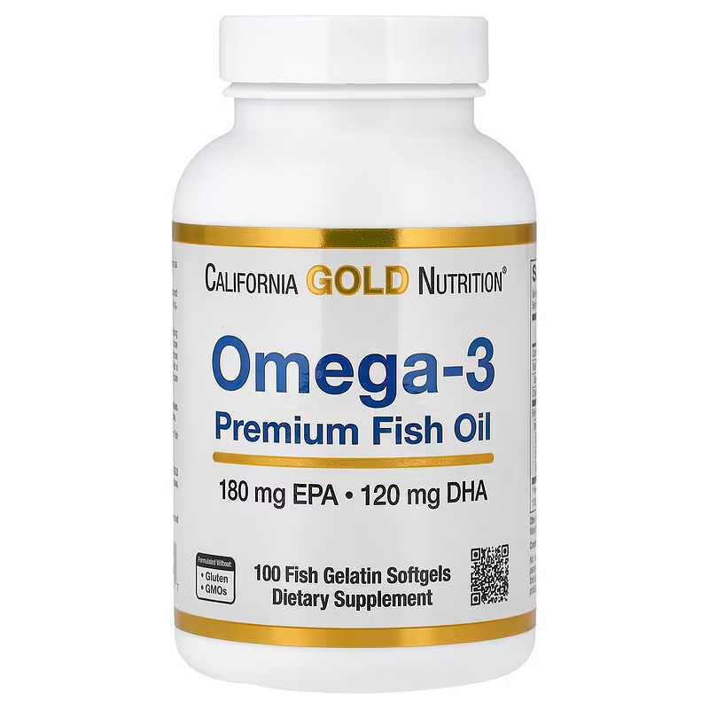 California Gold Nutrition Omega-3 Premium Fish Oil New, Sealed, Exp. 12/2028