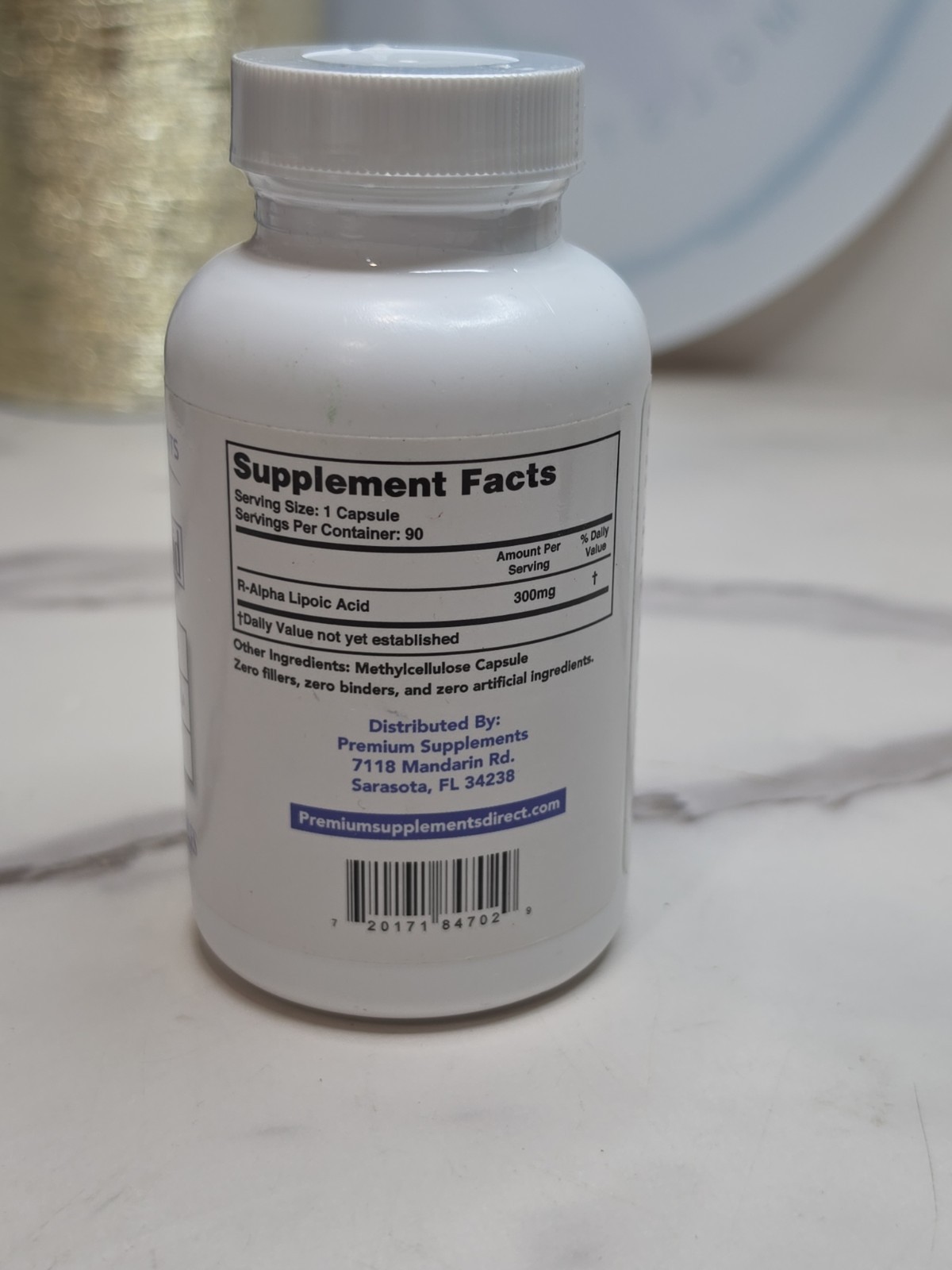 R-Alpha Lipoic Acid 300MG of Pure R-LIPOIC Acid 90 Count EXP 08/2026