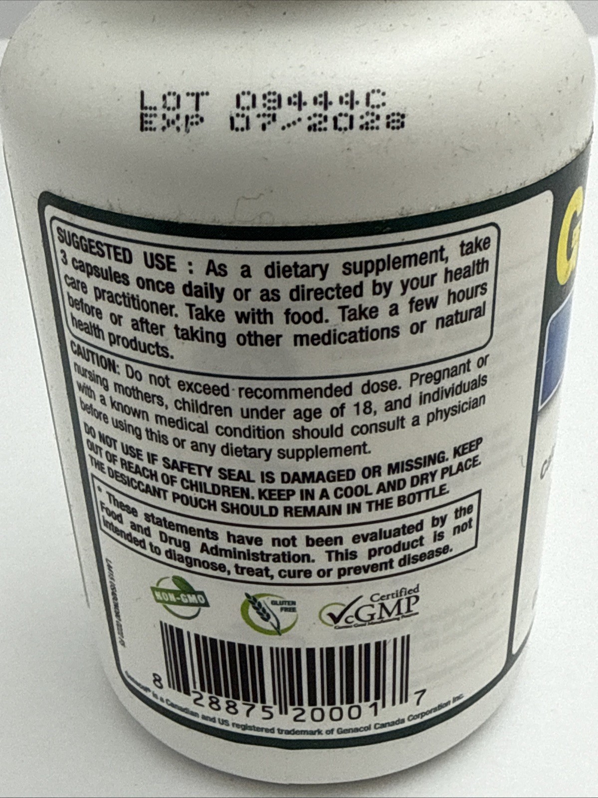 Genacol Bone and Joint Relief Formula, Aminolock Collagen – 90 Caps – Exp 7/28