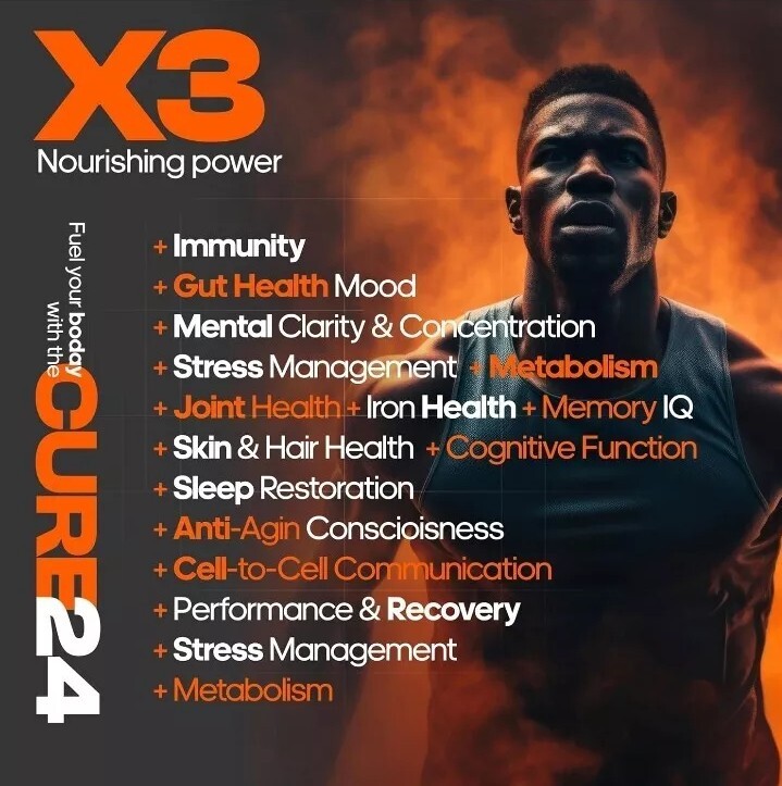 Cure 24 Bovine Colostrum X3 Supplement Powder Triple Effect Grass Fed High IgG