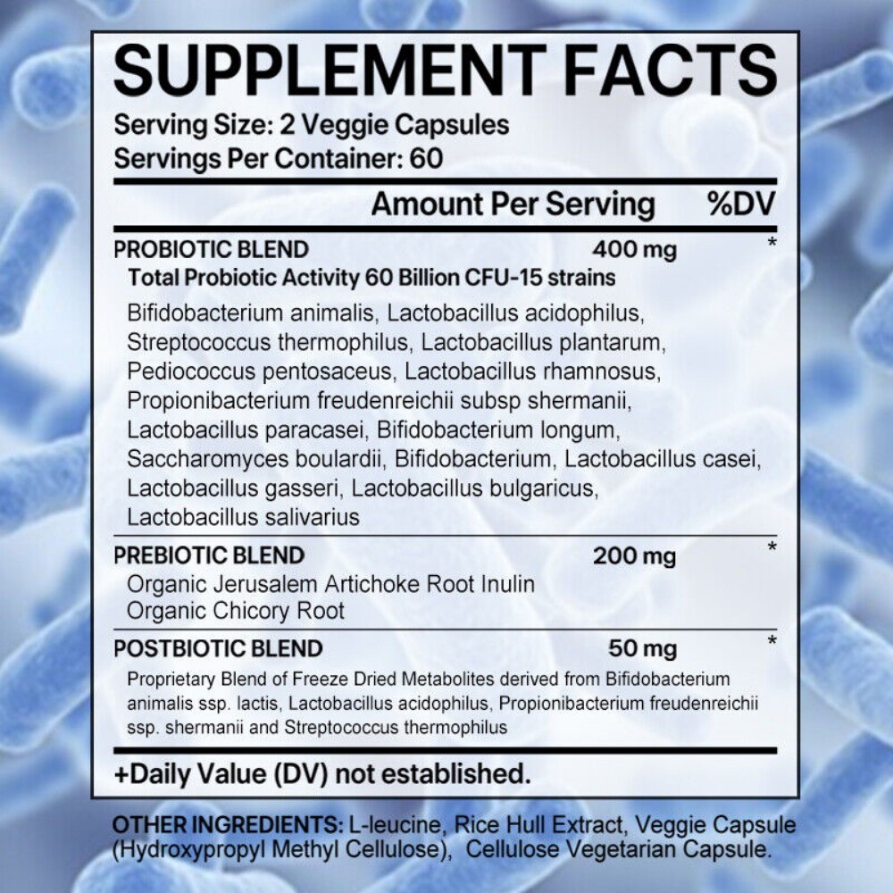 Probiotic Gas & Bloating Relief -Powerful Antioxidant and Supports Heart Health