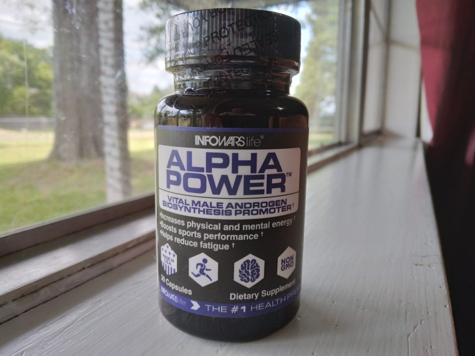 Infowars life Alpha Power Capsules Vital Male Androgen Dietary supplement mfg 22