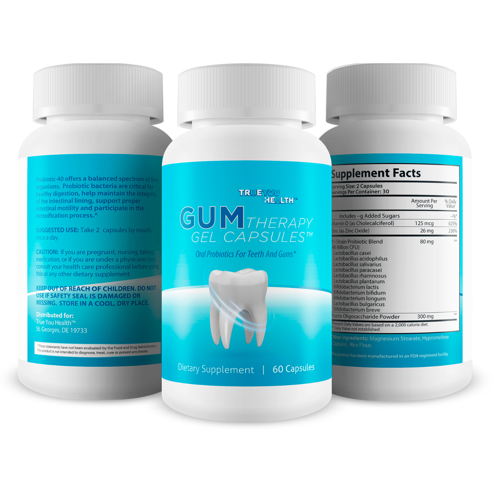 Gum Therapy Gel Capsules – Our Best Gum & Teeth Support Probiotic