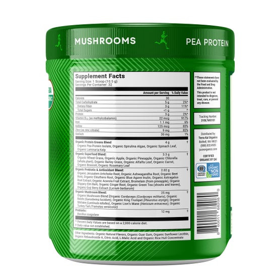 Juce Sports Greens Powder 32 Servings Organic Superfoods Vegan Greens & Protein