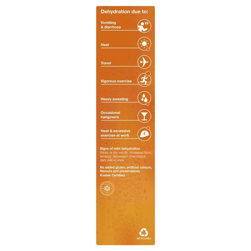 2 x Hydralyte Effervescent Electrolyte Orange Flavour For Dehydration 20 Tablets