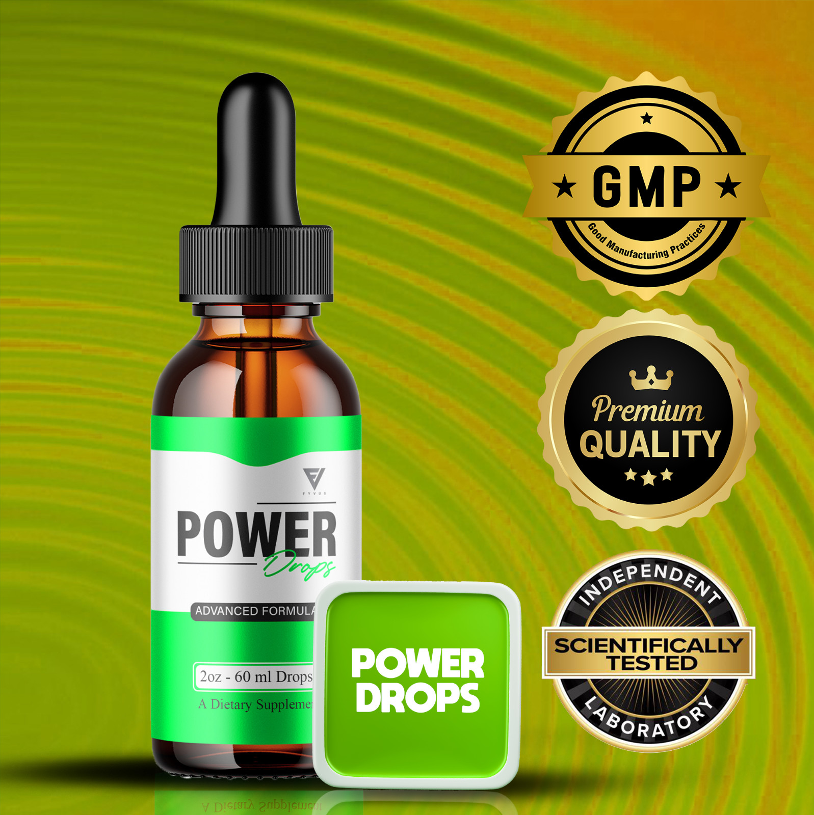 Power Drops Extra Strength Supplement PowerDrops Liquid Formula (2oz)