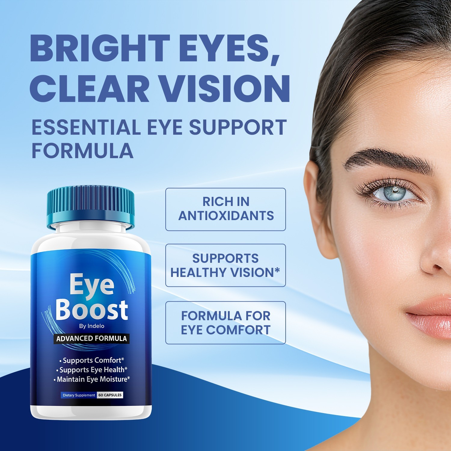 (2 Pack) Eye Boost Eye Support Supplement – EyeBoost Capsules Vitamins Healthy