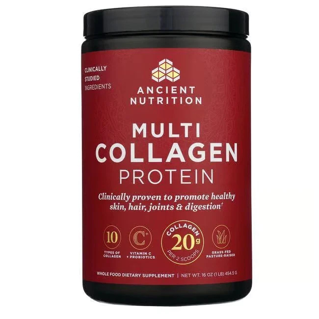 Ancient Nutrition Multi Collagen Protein Powder Pure 454.5 g (1 lb / 16 oz)