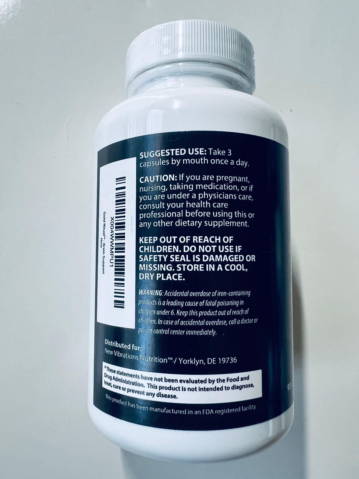 Brain Health Memory Focus Supplement Mental Clarity Capsules