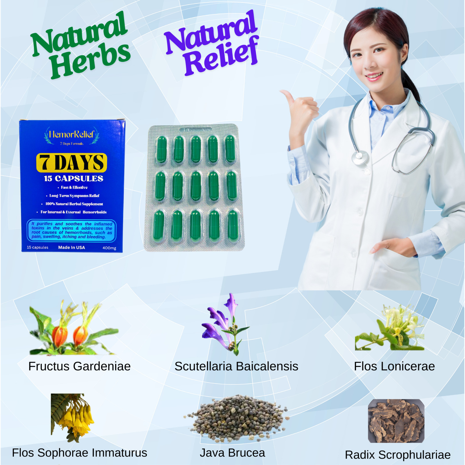 7 Days Herbal Hemorrhoid Formula